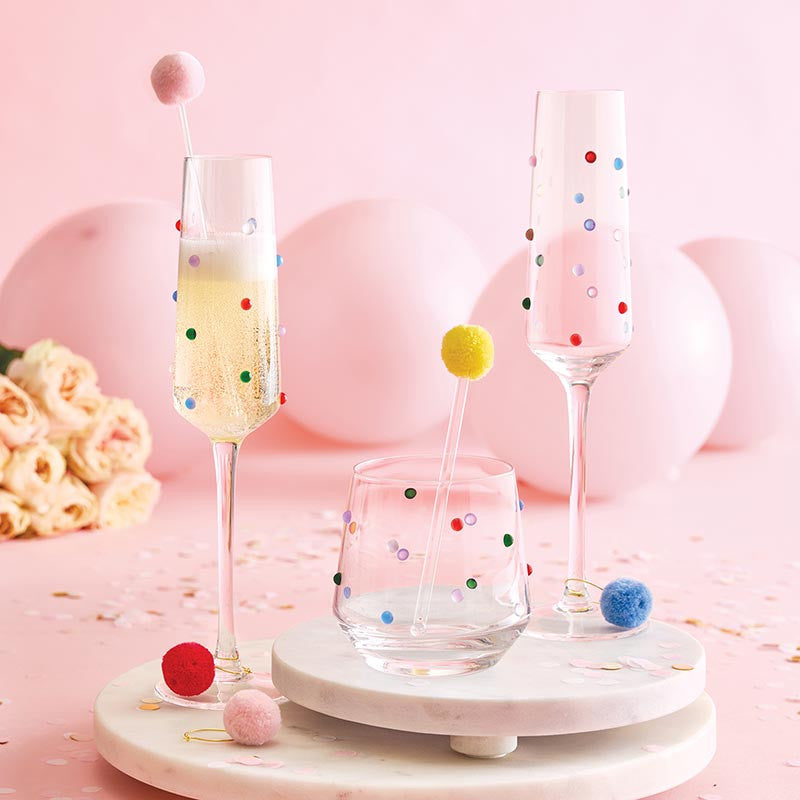 Beaded Champagne Flute