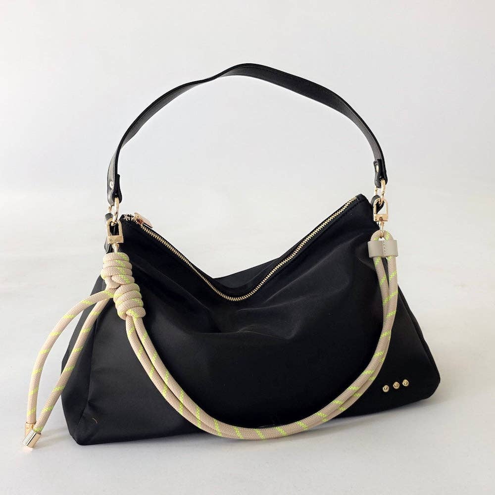 Black - Nikki Nylon Slouchy Shoulder Bag