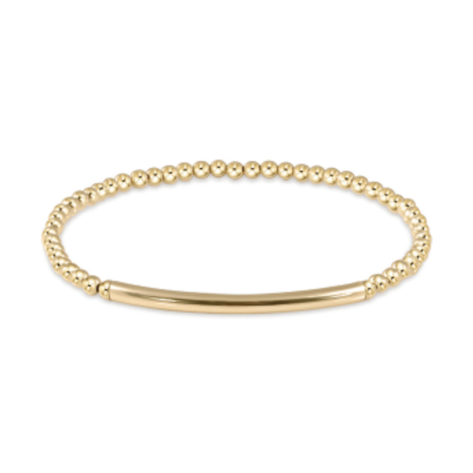 Bliss Bar Smooth Gold 3mm Bracelet