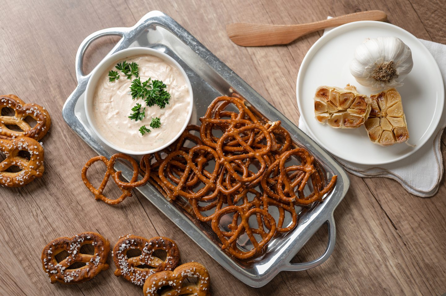 Boozy Roasted Garlic Dip