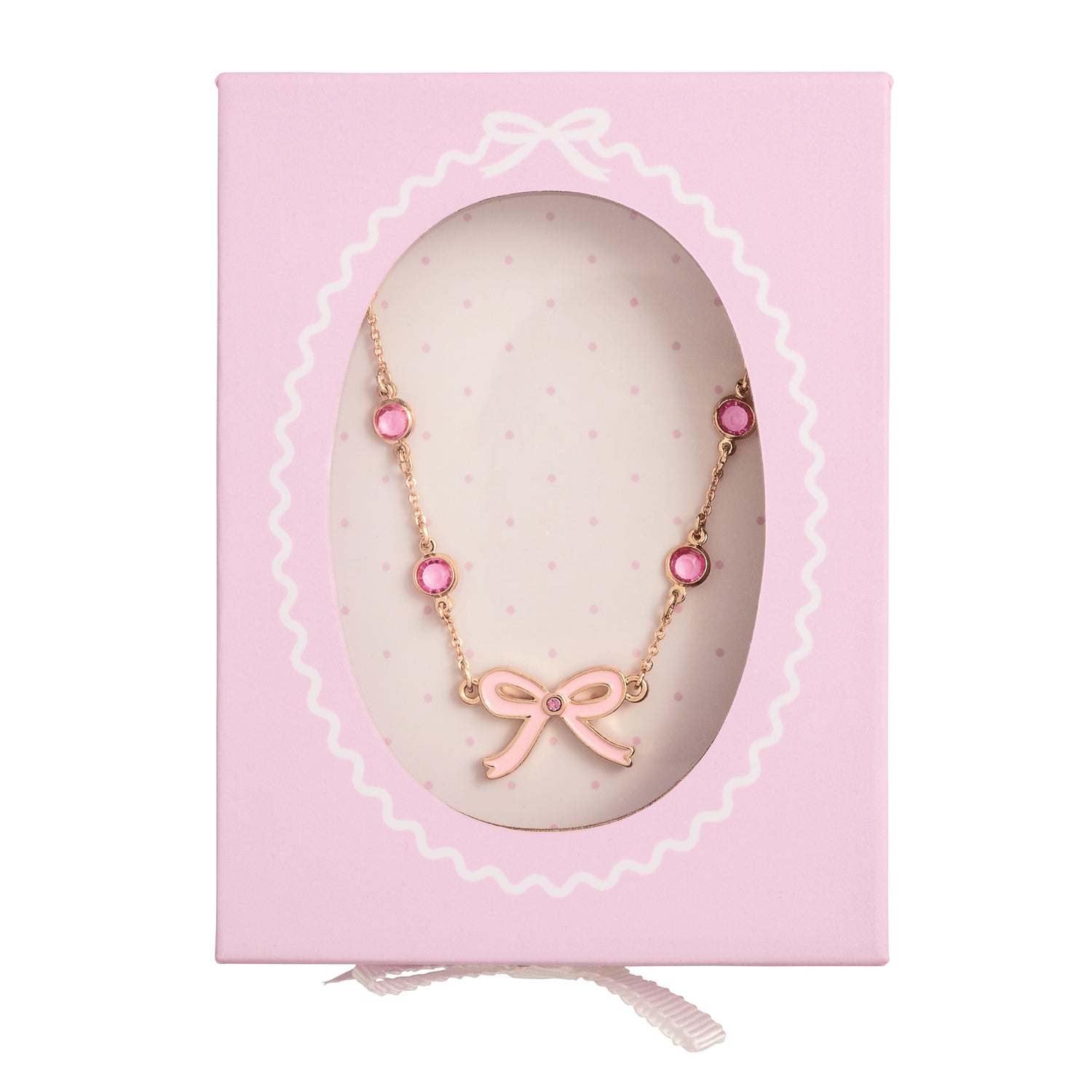 Bow Rhinestone Necklace