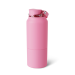 Pink Brumate water bottle with a locking lid and carry handle