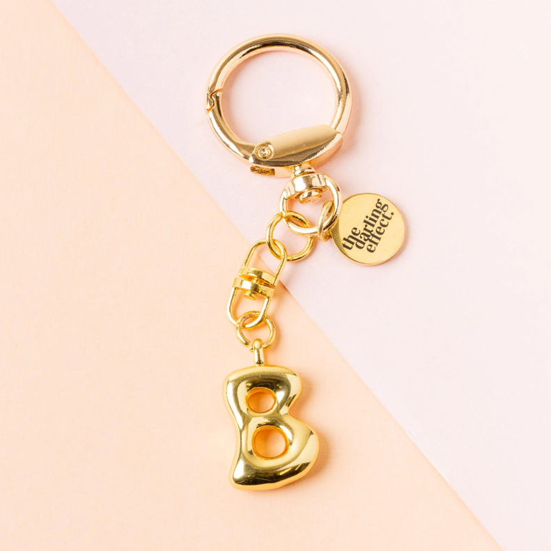 Bubble Letter Keychain