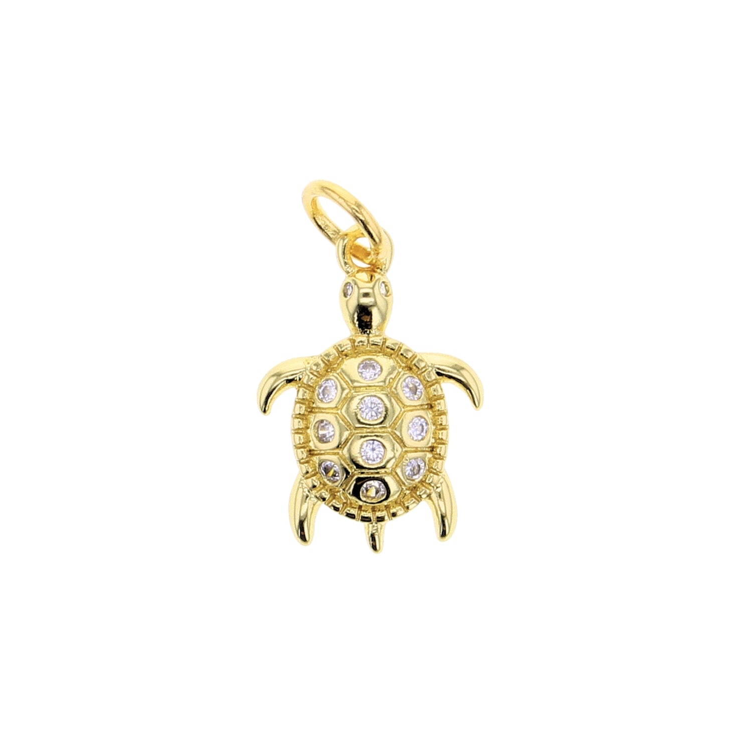 CZ Sea Tortoise Turtle Charm