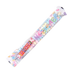 Product photo of a Smarties Candy Necklace in clear packaging displaying pastel-colored candy beads and the prominent red and white Smarties logo