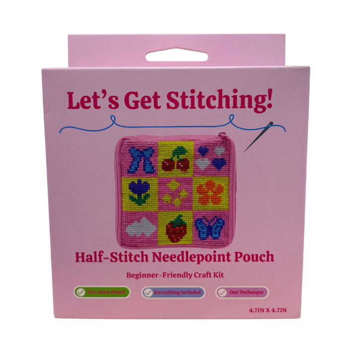 Checkered Needlepoint Bag Kit