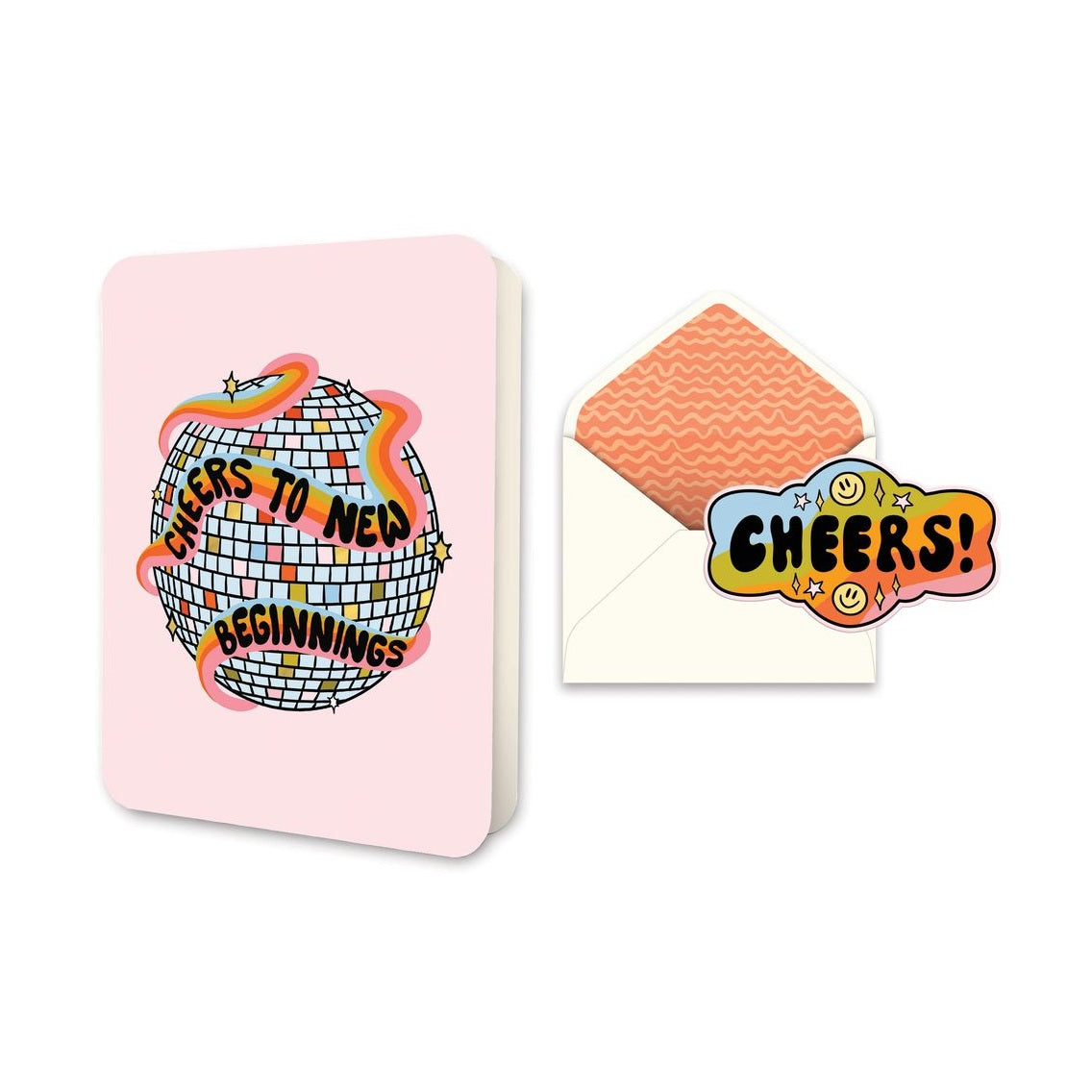 Cheers to New Beginnings Deluxe Greeting Card