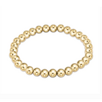 Gold beaded stretch bracelet