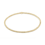 Gold beaded stretch bracelet