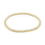 Gold beaded stretch bracelet
