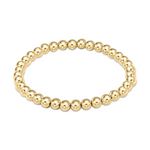 Gold beaded stretch bracelet