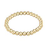 Gold beaded stretch bracelet