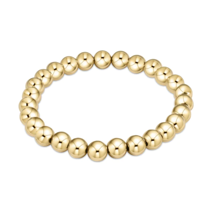Gold bead stretch bracelet
