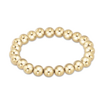 Gold bead stretch bracelet