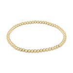 Gold beaded stretch bracelet