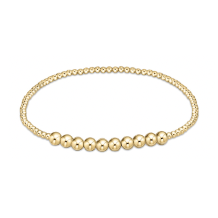 Classic Gold Beaded Bliss 2mm Bead Bracelet 4mm