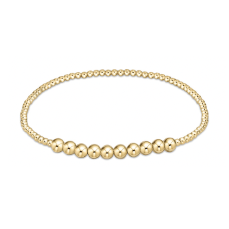 Classic Gold Beaded Bliss 2mm Bead Bracelet 4mm