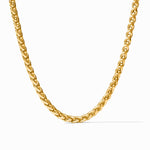 Gold wheat chain necklace