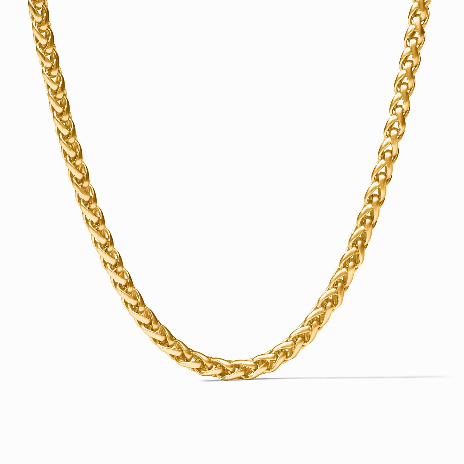 Gold wheat chain necklace