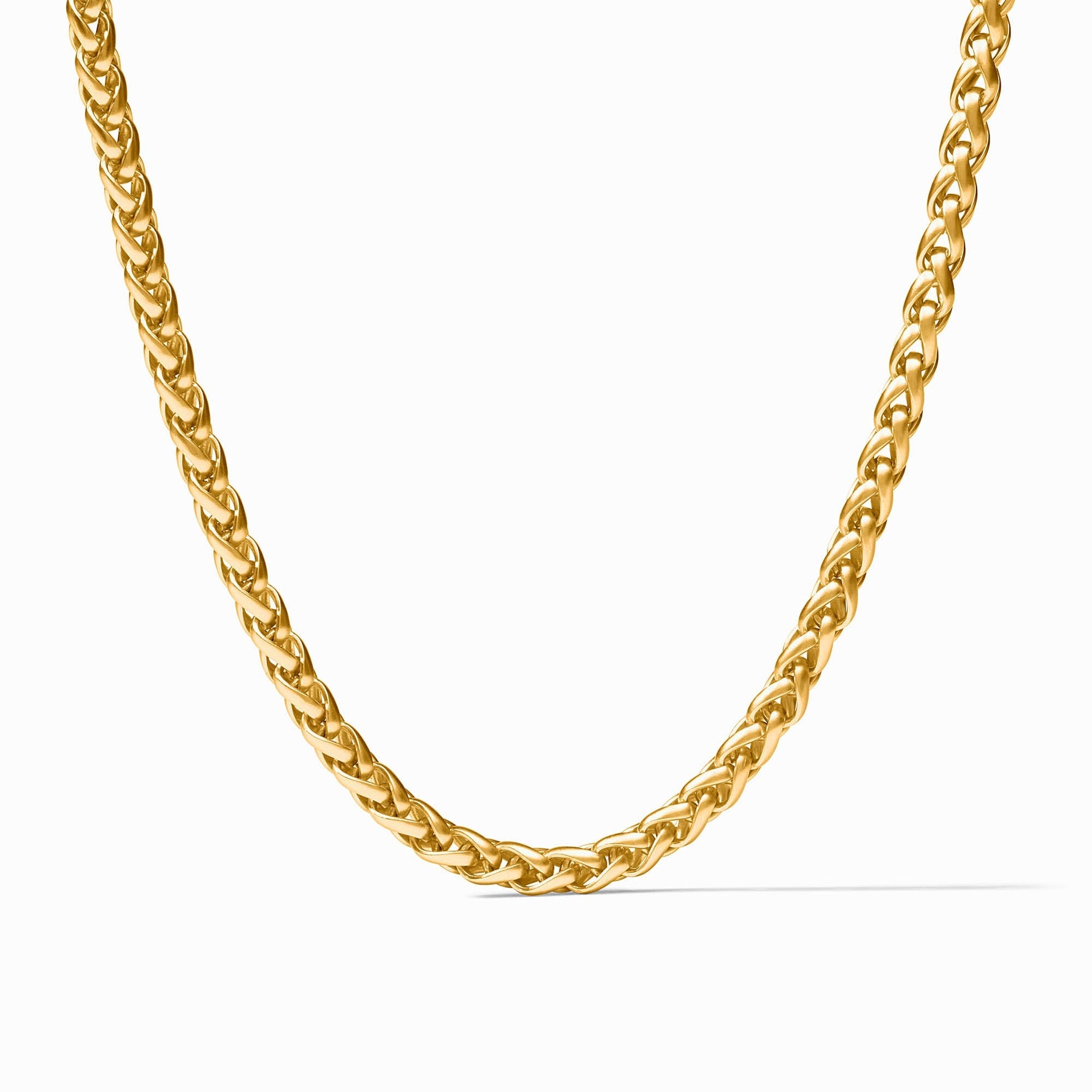 Gold wheat chain necklace