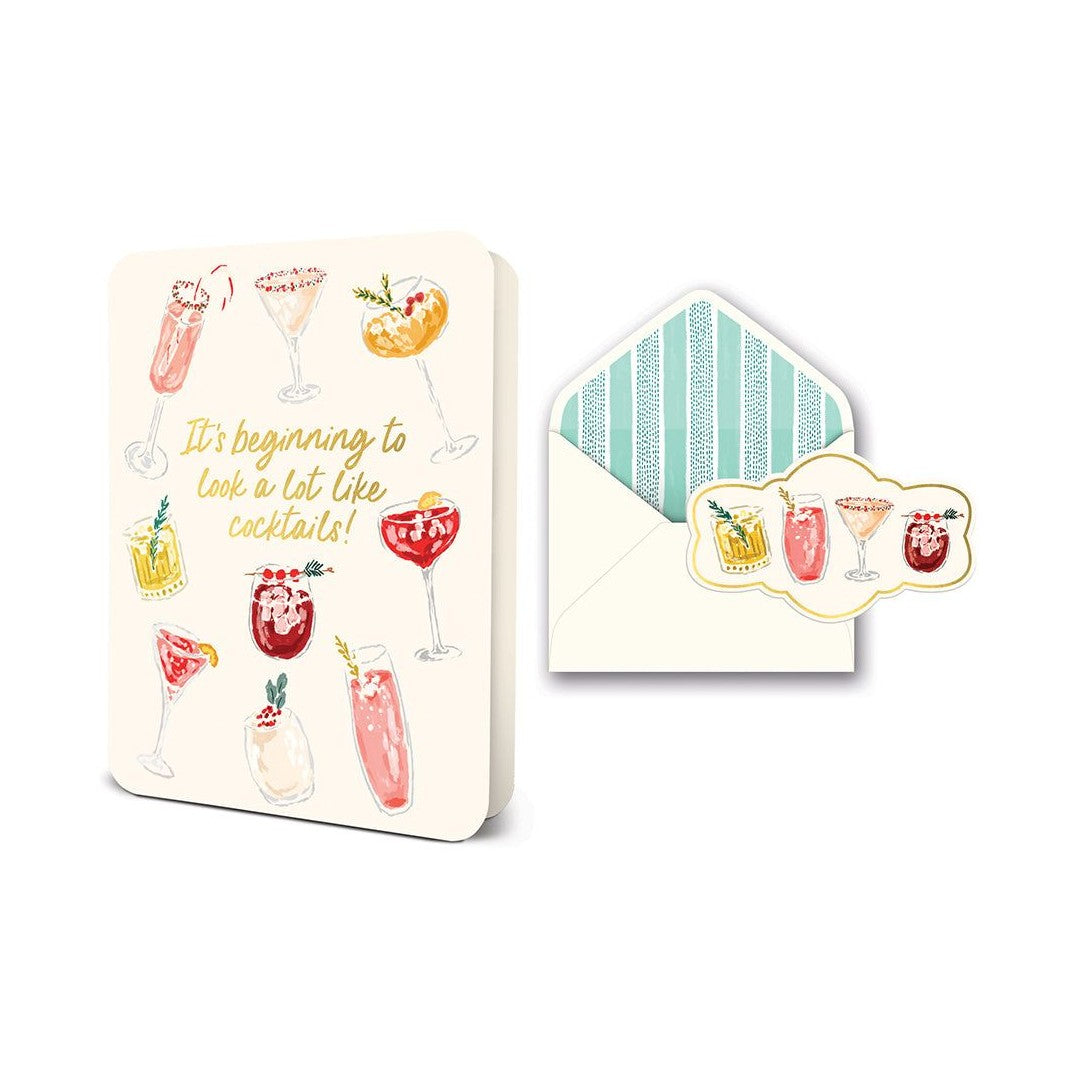 Cocktail Hour Deluxe Greeting Card