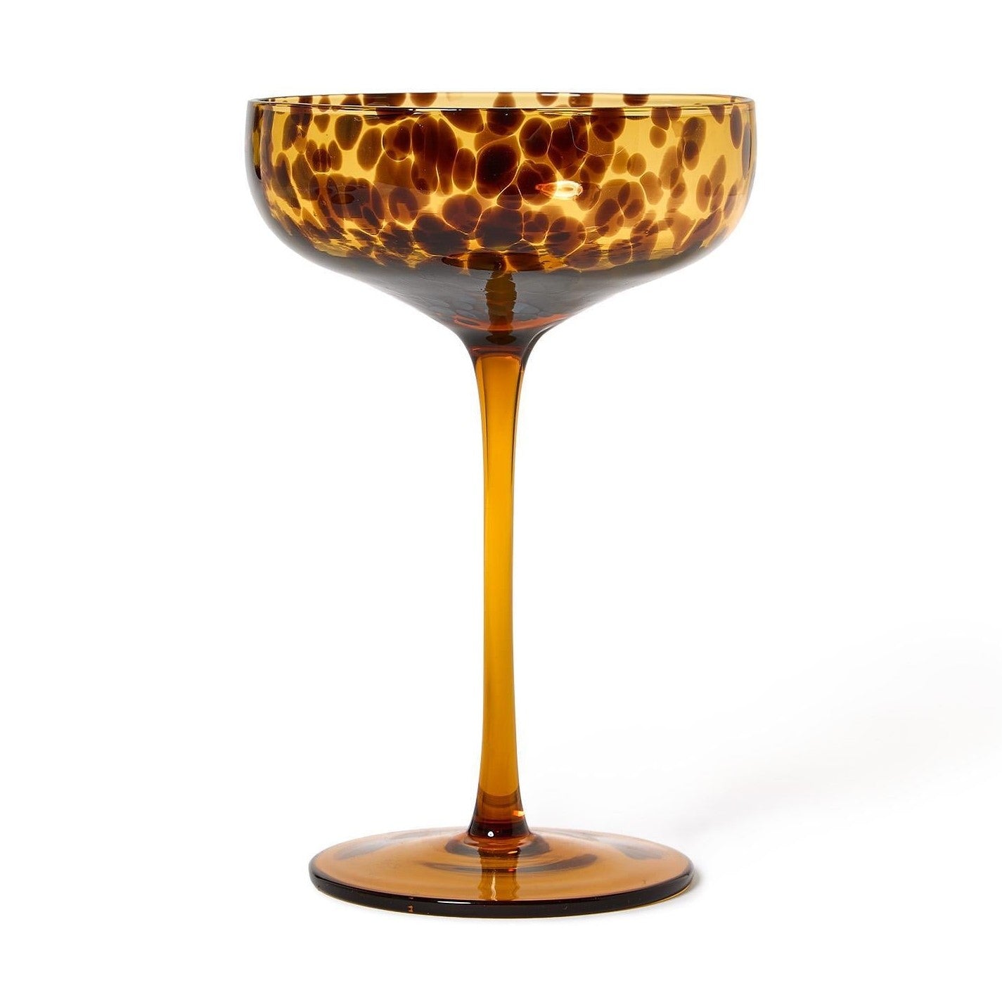 Coupe Tortoise Print Glass (Individual)