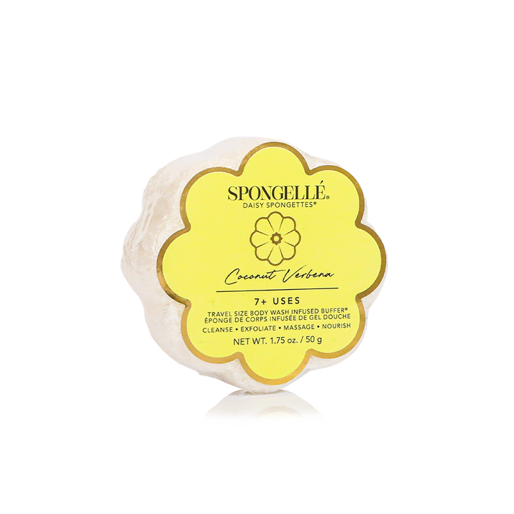 Spongelle Daisy Spongette body wash infused buffer in Coconut Verbena scent