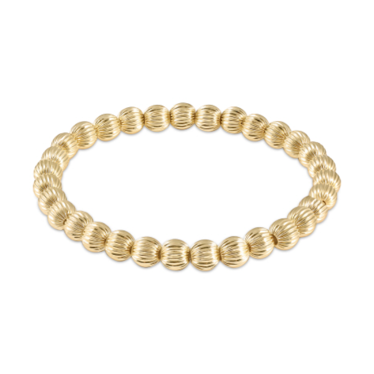 Dignity Gold 6mm Bead Bracelet
