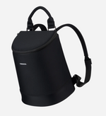 Black Corkcicle backpack cooler with top handle and adjustable shoulder straps