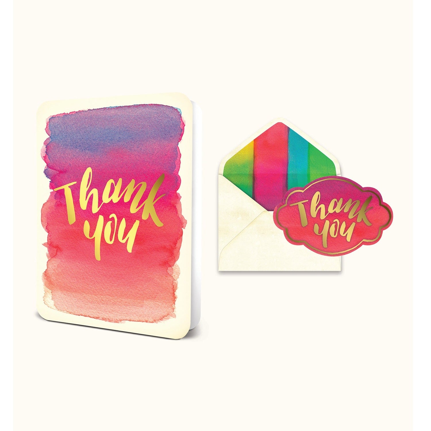 Foil Thank You Deluxe Greeting Card