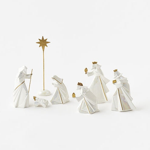 Glazed Porcelain Nativity