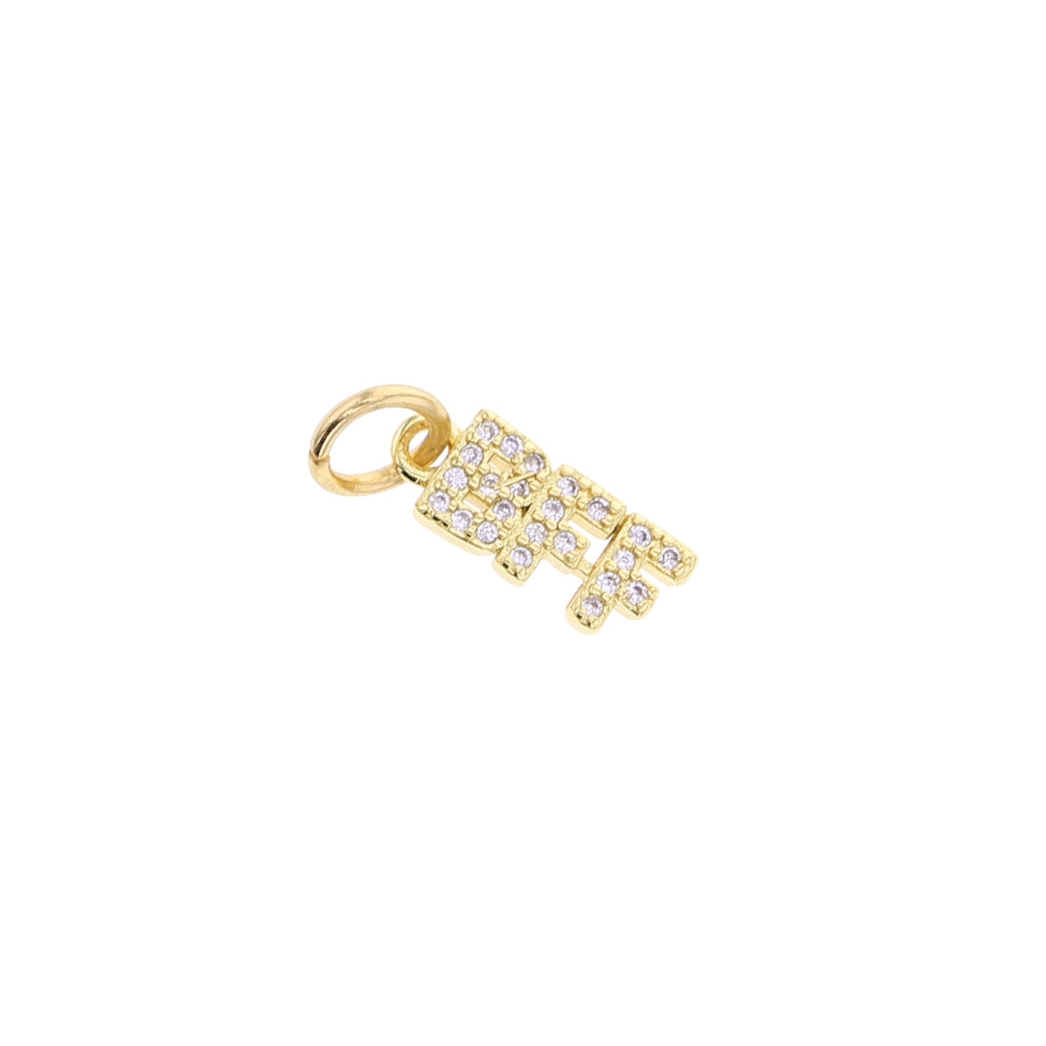 Gold CZ BFF Charm