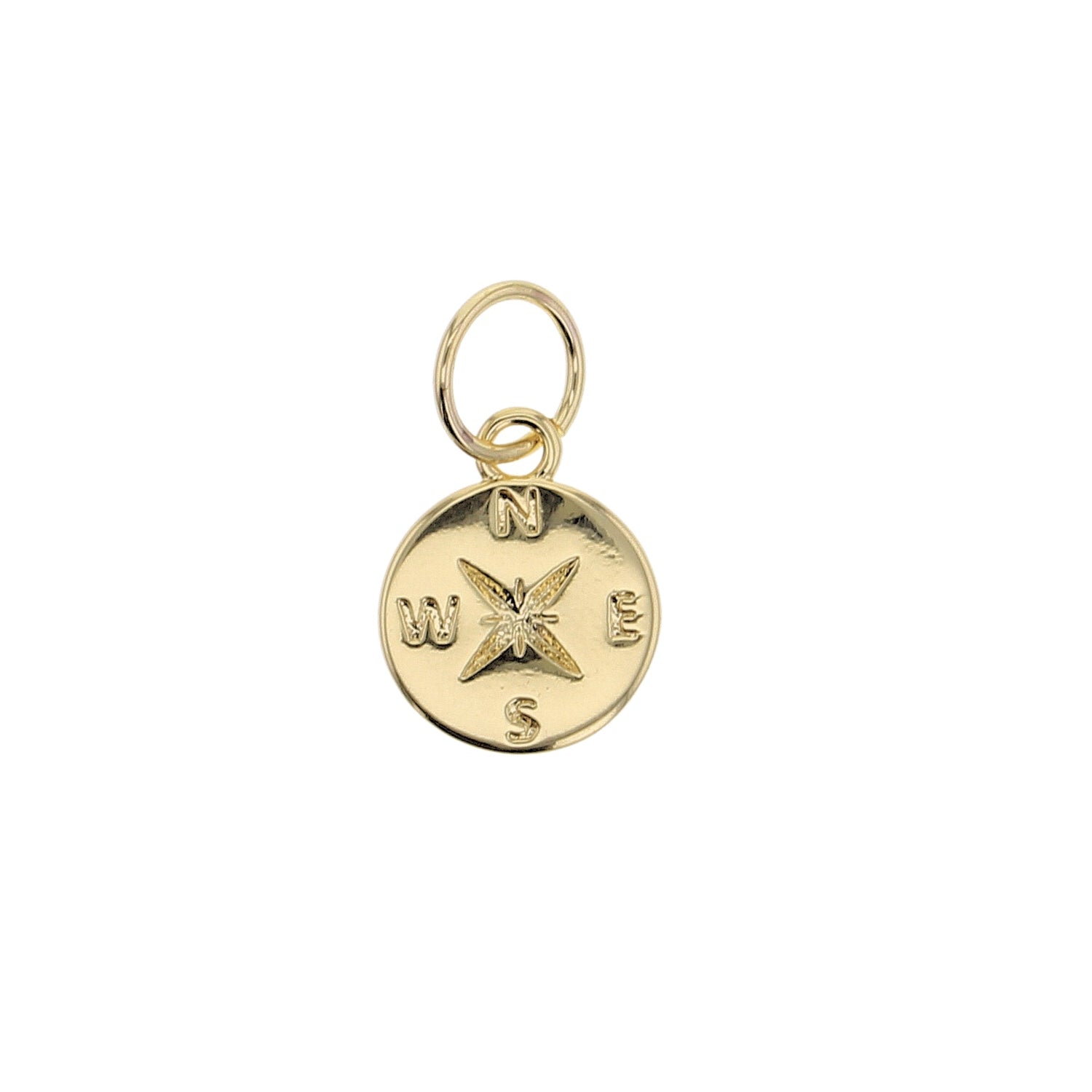 Gold Compass Charm