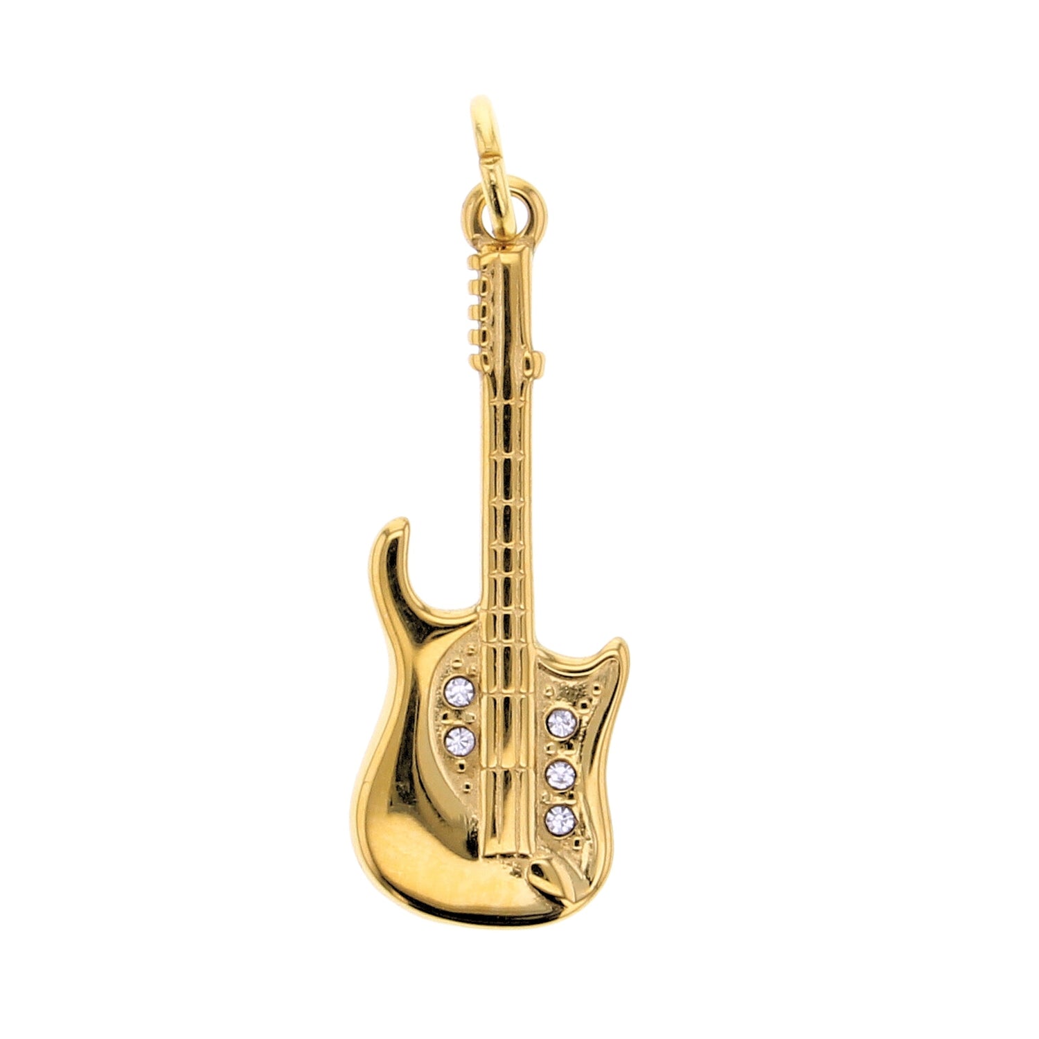 Gold Guitar Charm