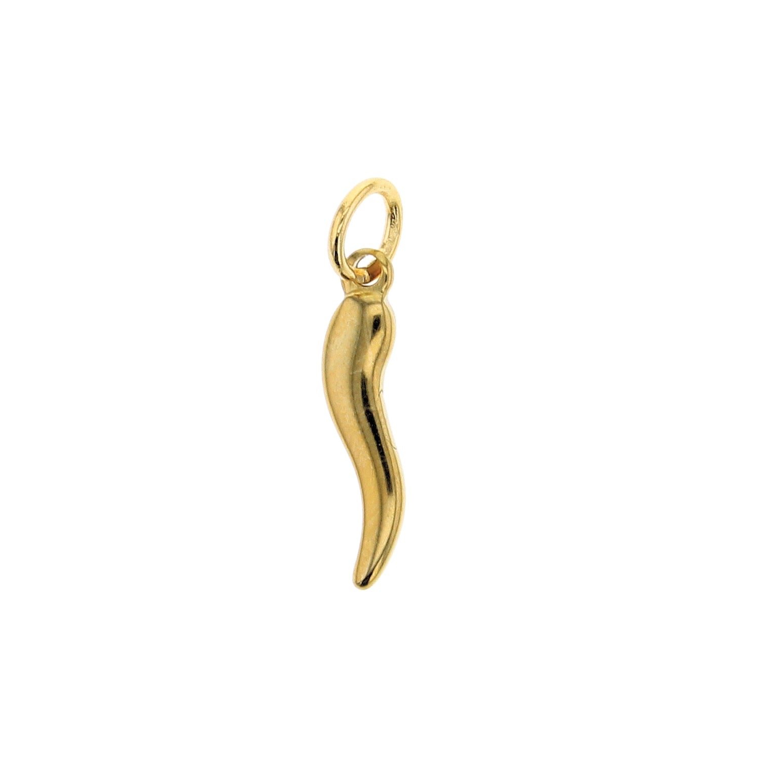 Gold Italian Horn Charm