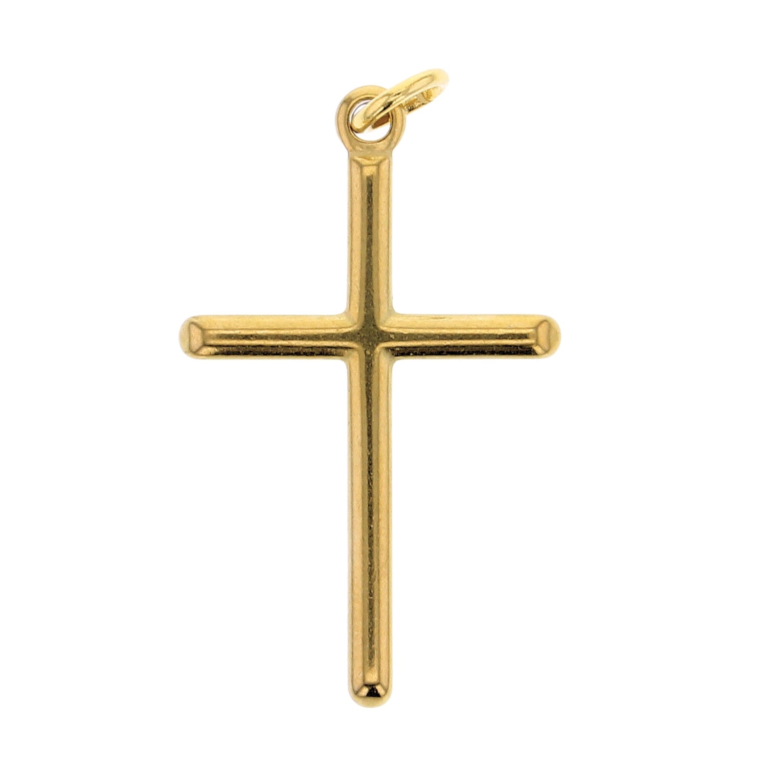 Gold Large Simple Cross Charm