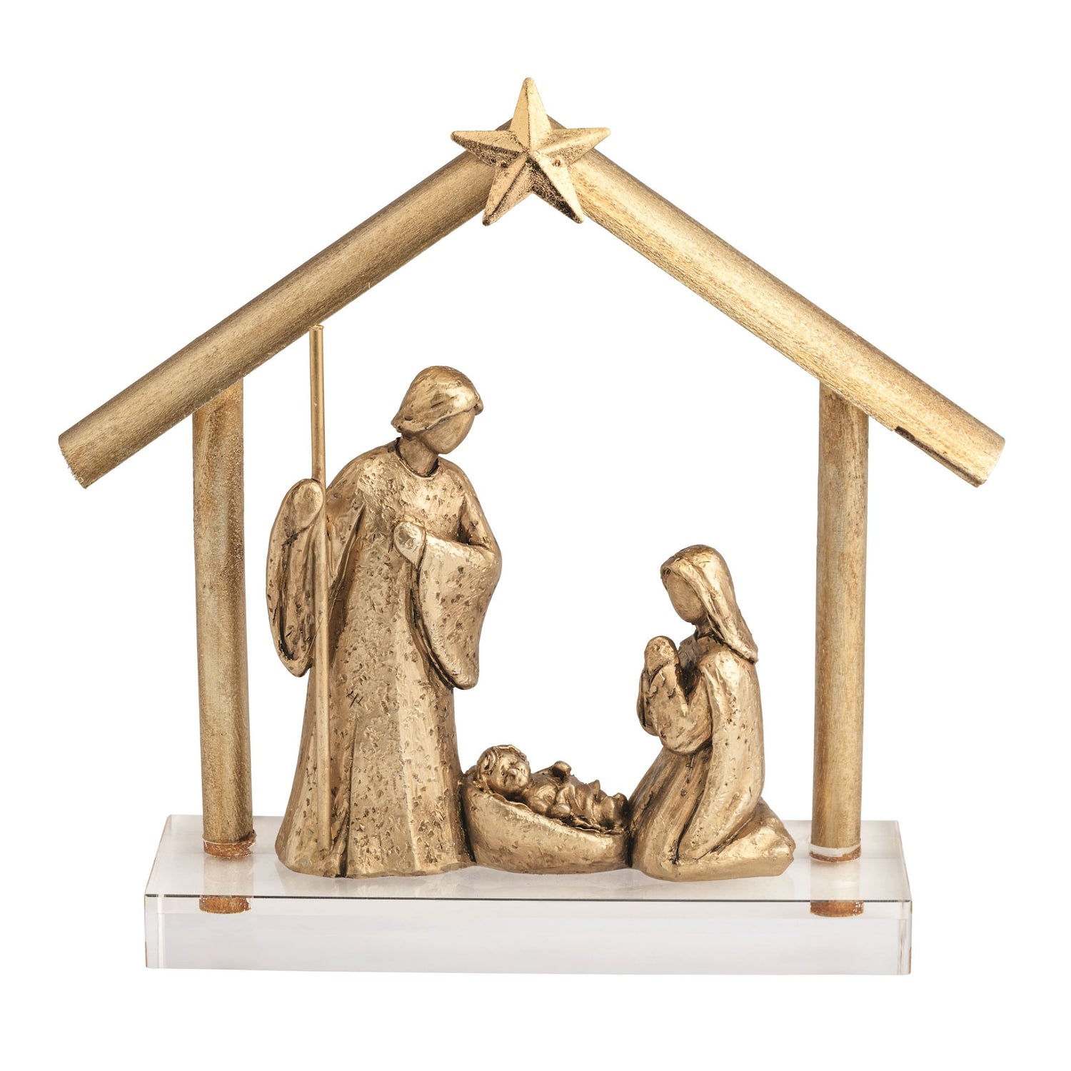 Gold Nativity Display