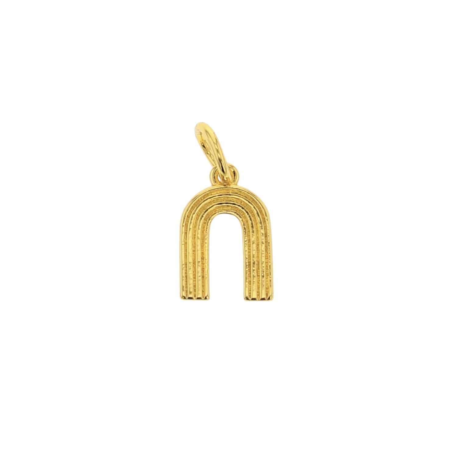 Gold Rainbow Charm (no clouds)
