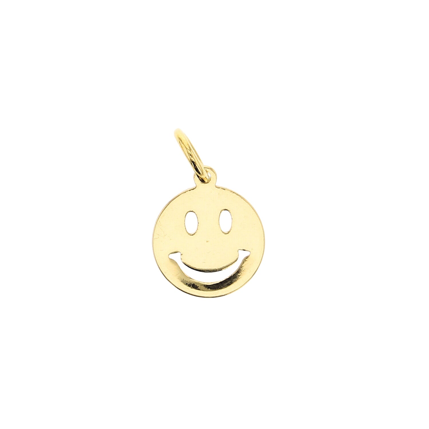 Gold Small Smiley Face Charm