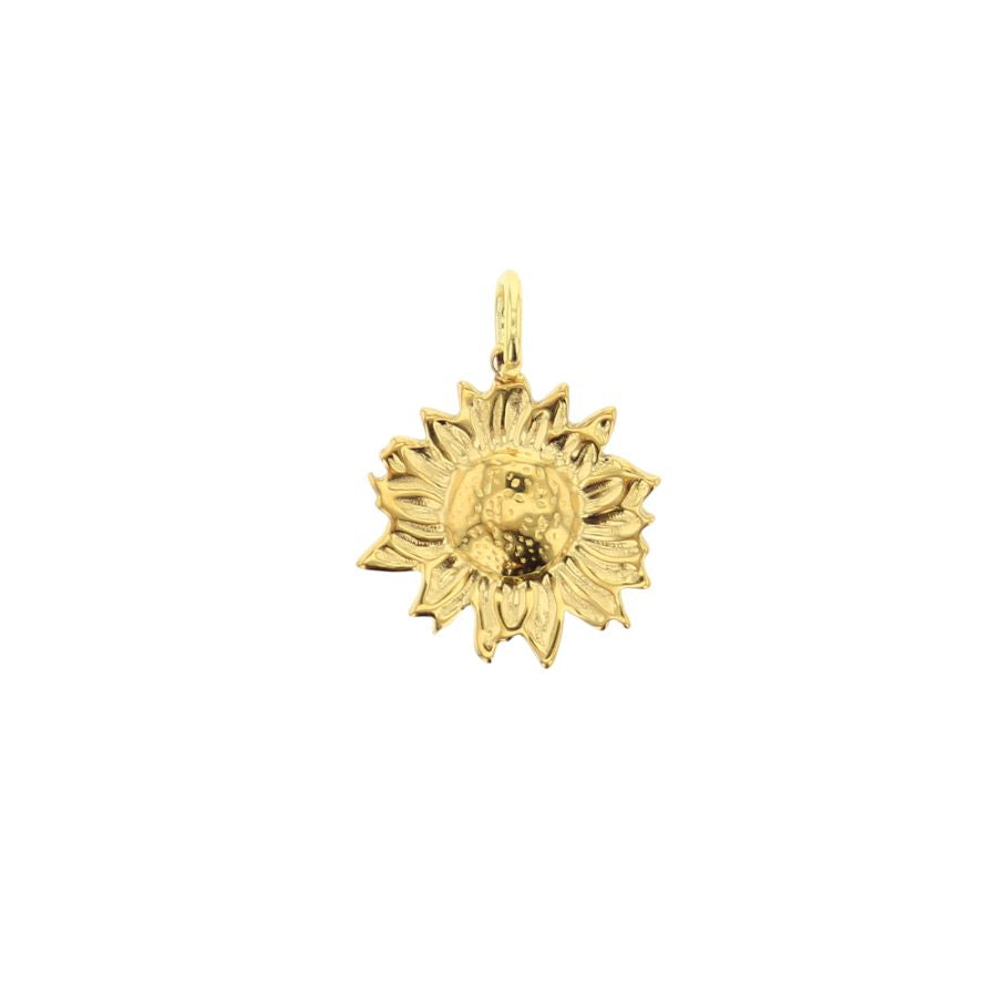 Gold Sunflower Charm