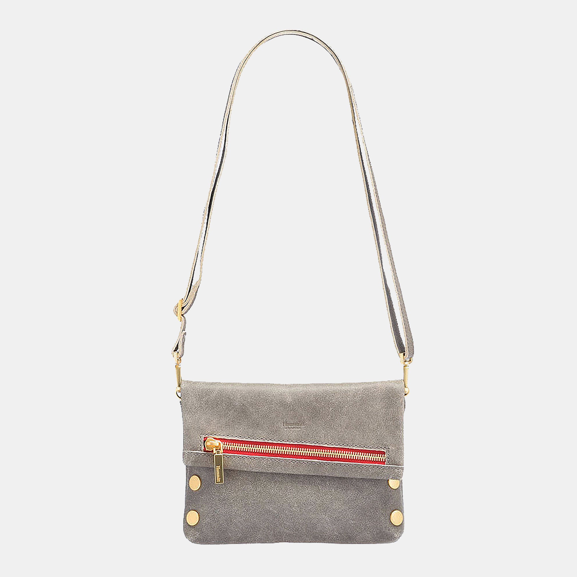 VIP- Pewter Brushed Gold- Red Zip