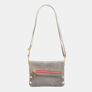 VIP- Pewter Brushed Gold- Red Zip