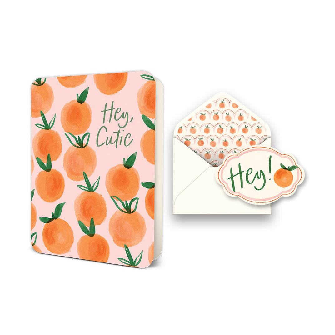 Hey, Cutie Deluxe Greeting Card