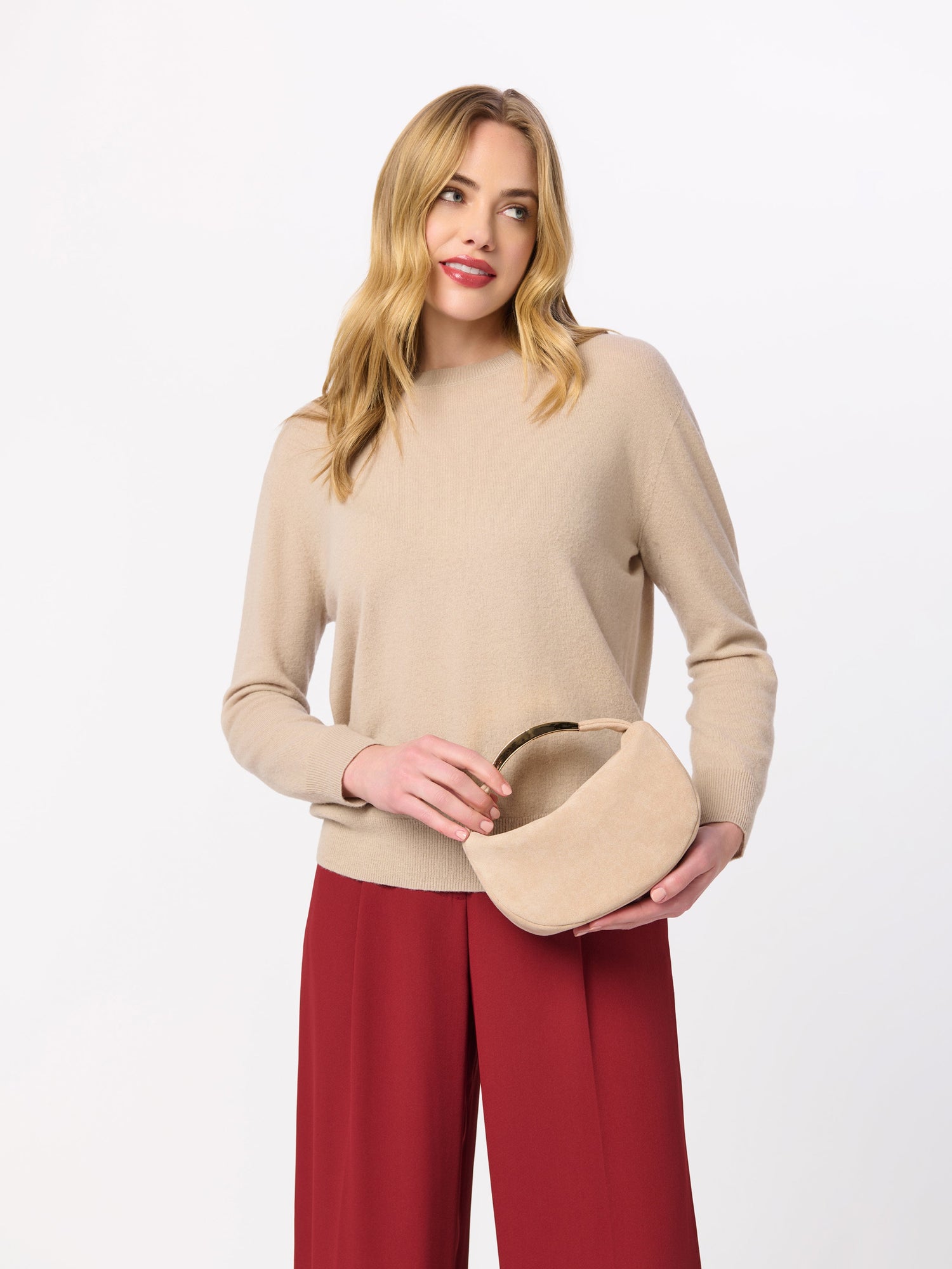 Luna Top Handle Bag - Bone