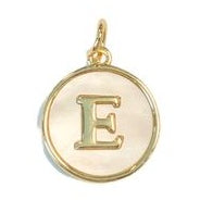 Mother of Pearl Initial