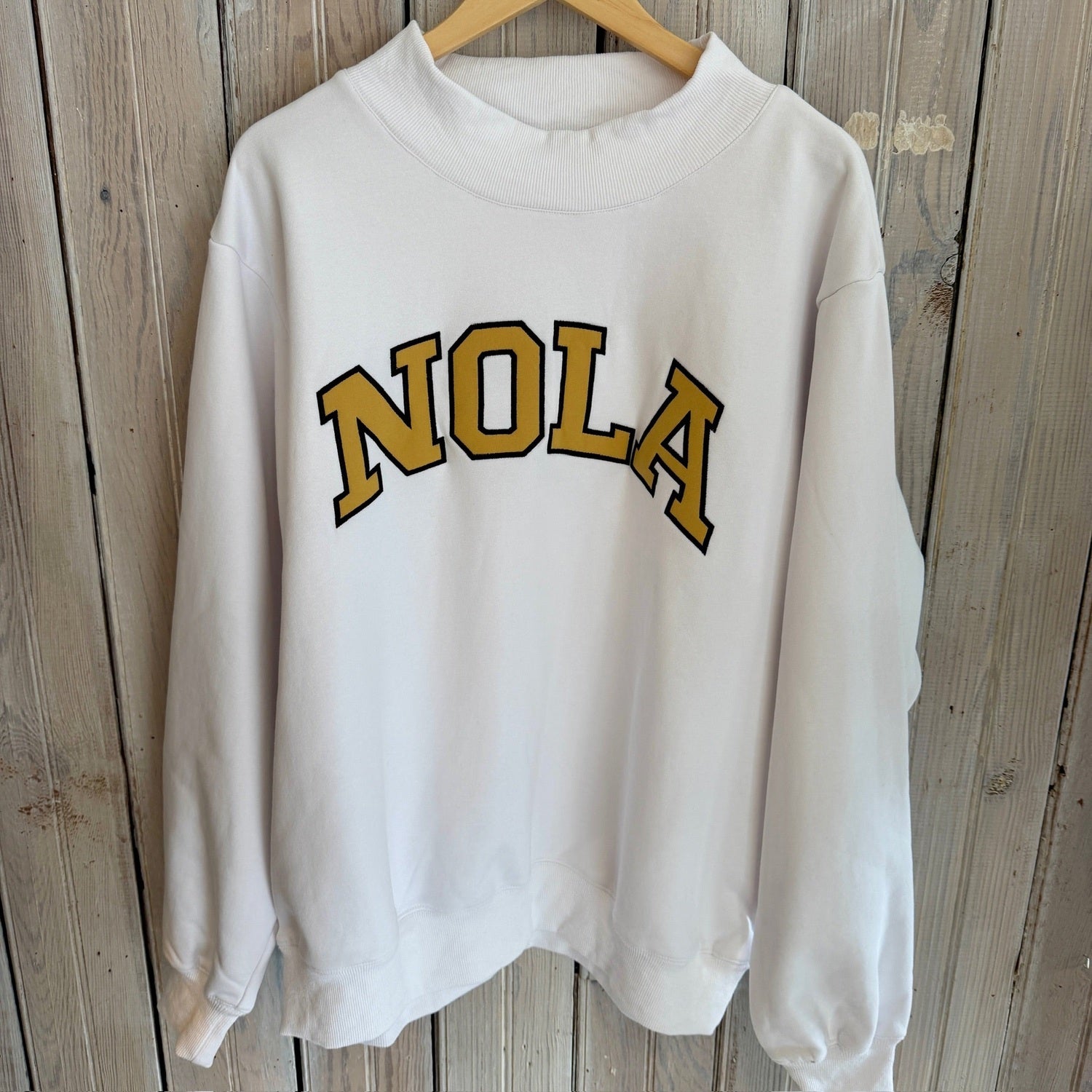 NOLA Mockneck White