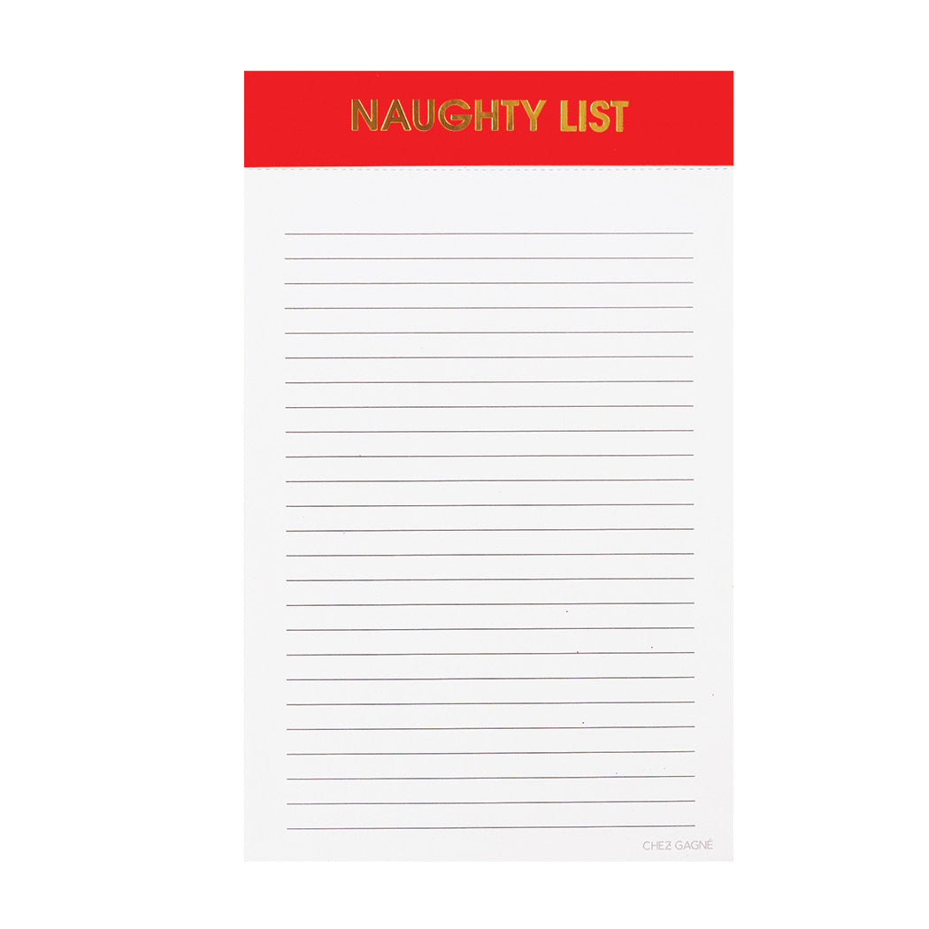 Naughty List Notepad