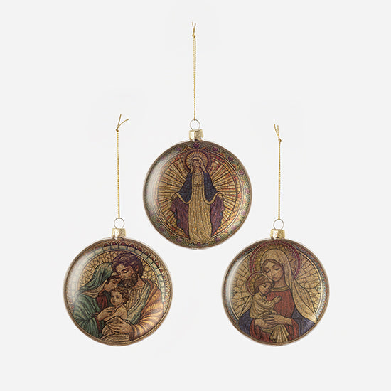 Nativity Disc Ornament