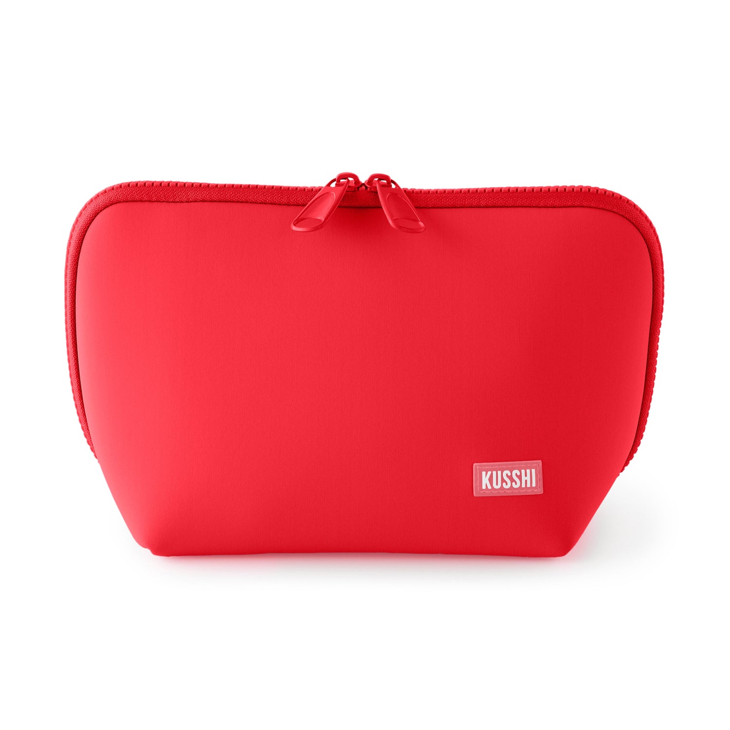 Neo Makeup Bag - Coral Red/ Periwinkle