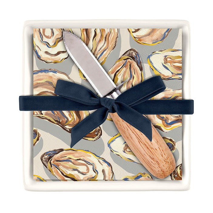 Oyster Shucker Napkin Tray Set